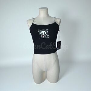 **NEW** Skelanimals Kit Chain Crop Tank Top Hot Topic
